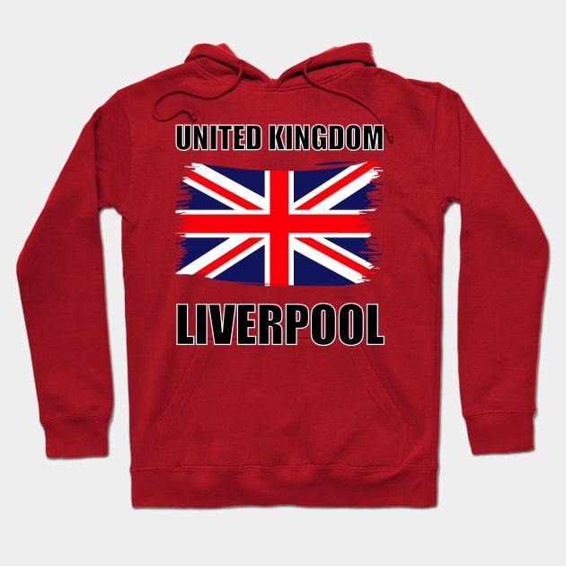 United Kingdom Liverpool Hoodie by TrickyGraphics